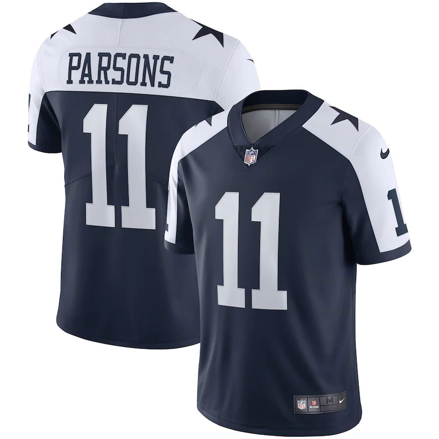Men Dallas Cowboys #11 Micah Parsons Nike Navy Alternate Vapor Limited NFL Jersey->dallas cowboys->NFL Jersey